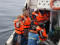 Begegnung mit Obelix - Austausch einiger Crewmitglieder am 2.3.2019 vor Namibia Begegnung mit Obelix - Austausch einiger Crewmitglieder am 2.3.2019 vor Namibia